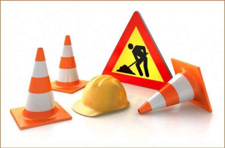 Page web en travaux
